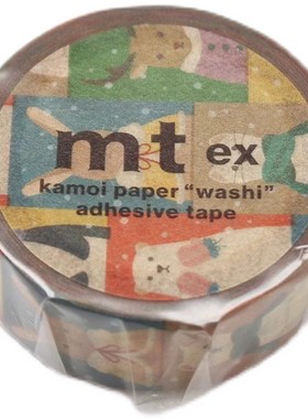 日本mt 和纸胶带 手帐胶带 2023新品 EX 冬装 MTEX1P229整卷