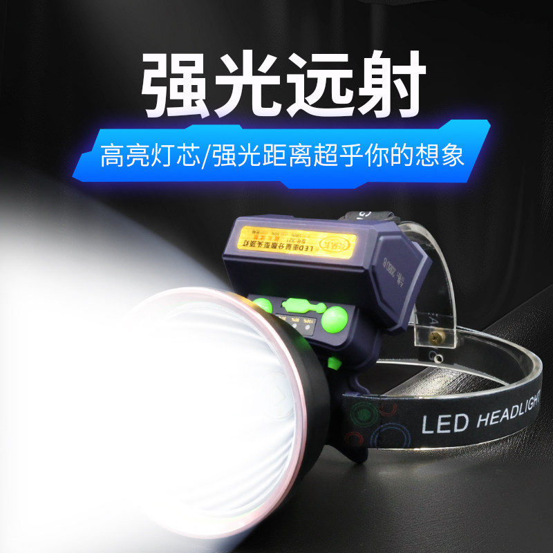 亮队长强光头顶式头灯