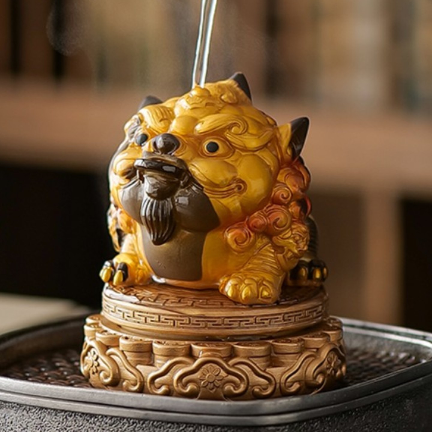 变色茶宠时来运转招财福运貔貅