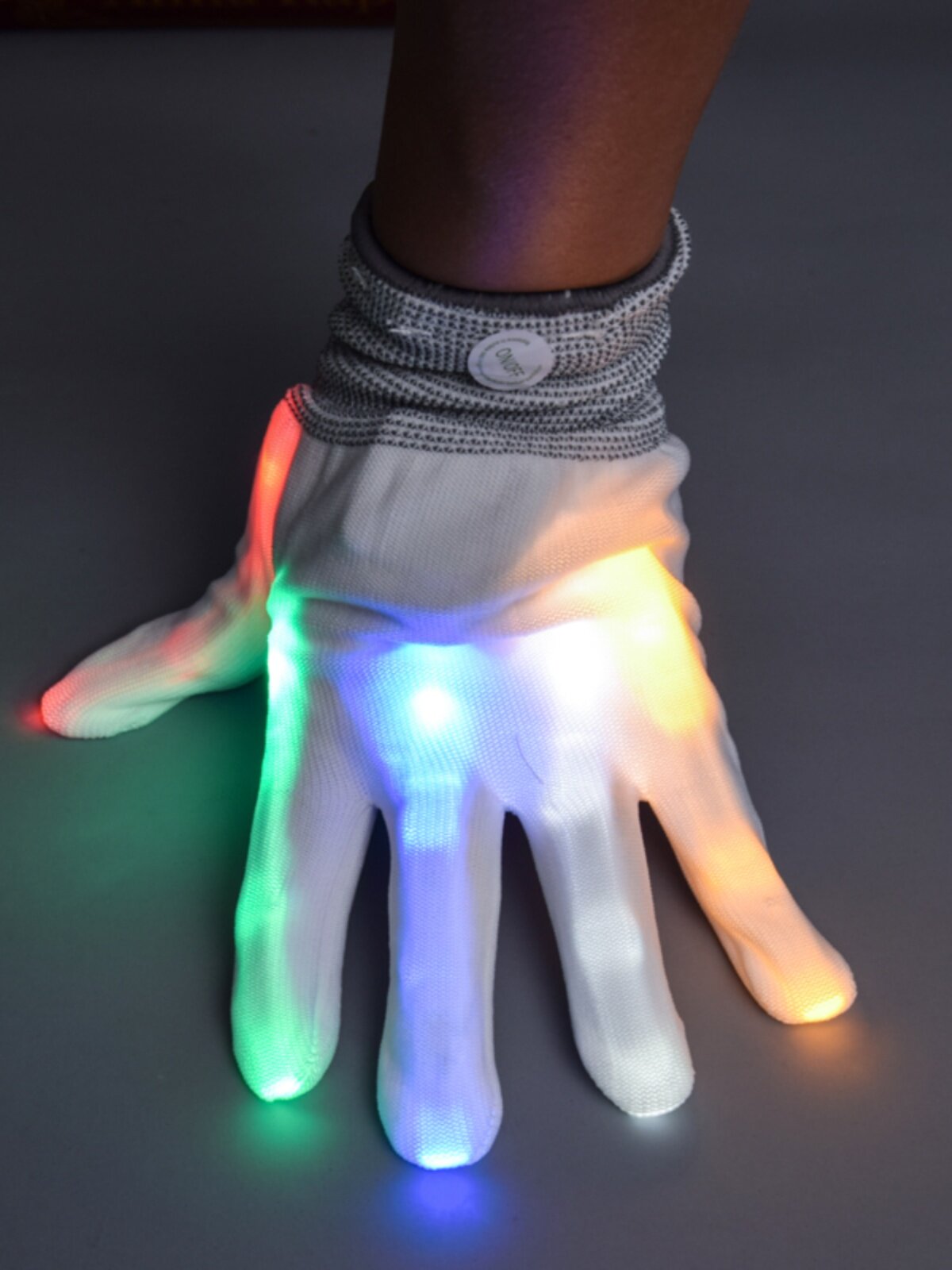 LED 빛나는 장갑 성능 DOUYIN 바 디스코 유물 남성 EDM 전자 음악 장비 크리스마스 형광 댄스 소품