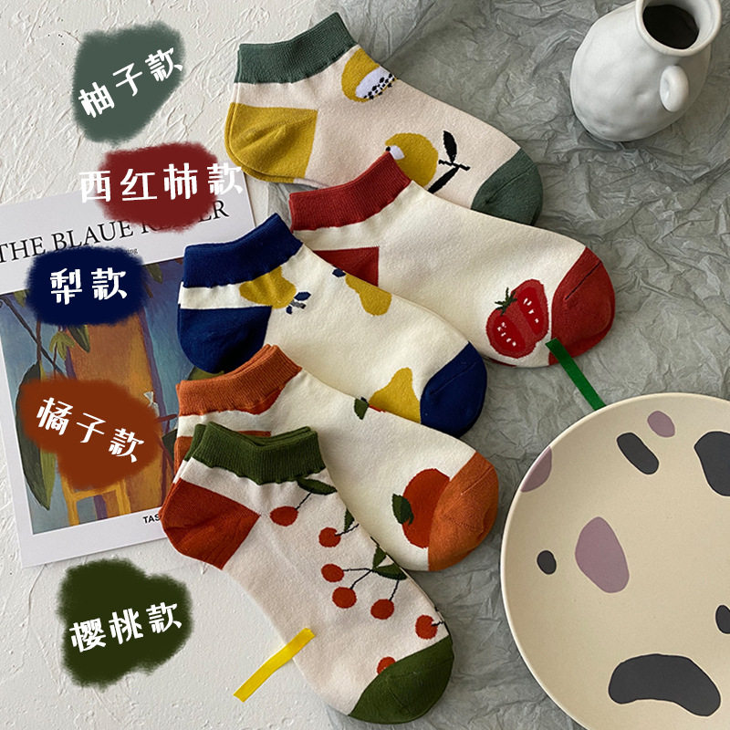 袜子女日系韩版水果防臭学生短袜