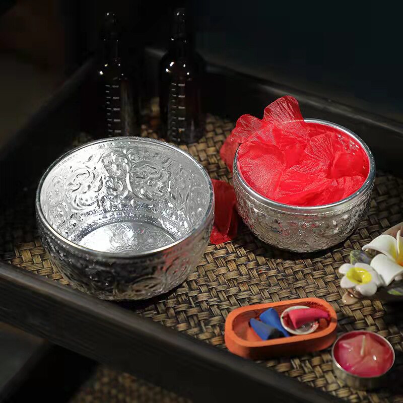 泰式锡碗东南亚特色居家冰沙碗老果盆/果盘/果篮