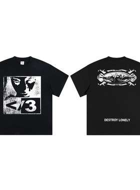 Destroy Lonely Merch· 3Piercing Girl Shirt烫钻短袖会场限定T