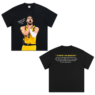 TEEPRINT 泰里斯·哈里伯顿25年东决G1绝杀庆祝动作康丽印花短袖