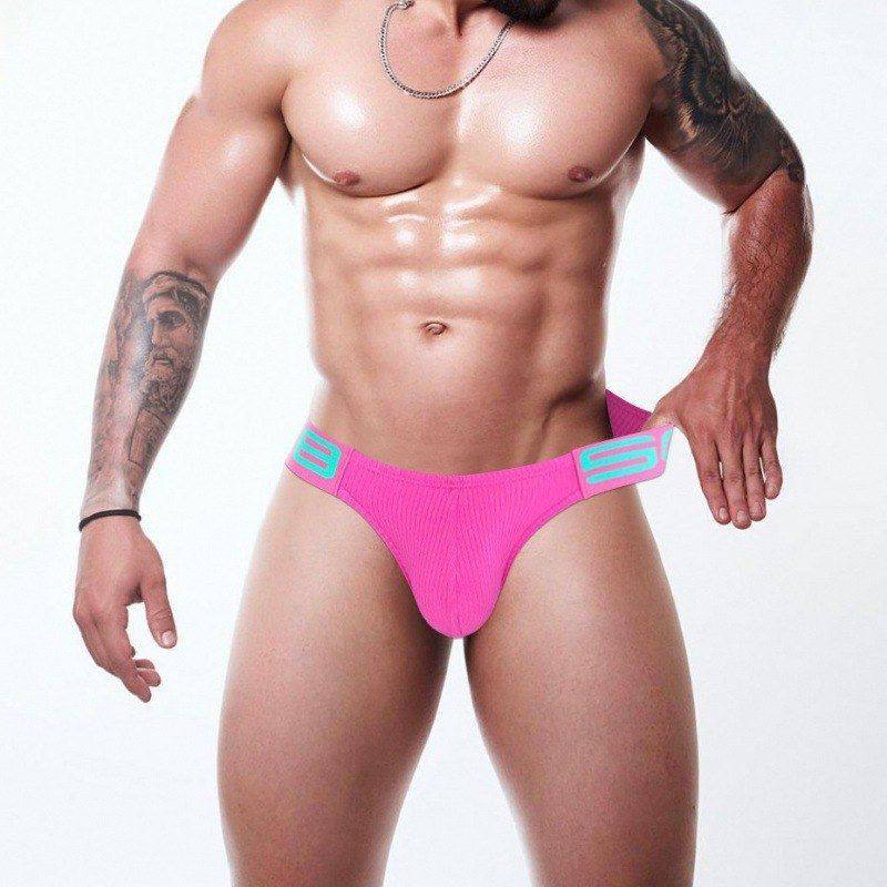 【白底图】螺纹棉性感高叉男士三角裤运动健身提臀低腰舒适内裤男,女士内衣/男士内衣/家居服,男三角内裤,淘宝优惠券,粉丝福利购,淘宝优惠卷