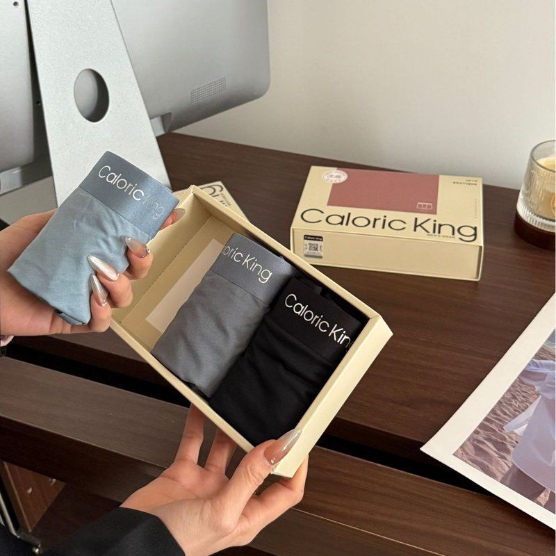 60S云感棉柔高端男士内裤棉感无痕抑菌Caloric King精品盒装内裤
