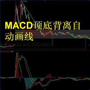 MACD底背离顶背离自动画线幅图指标通达信幅图指标带源码