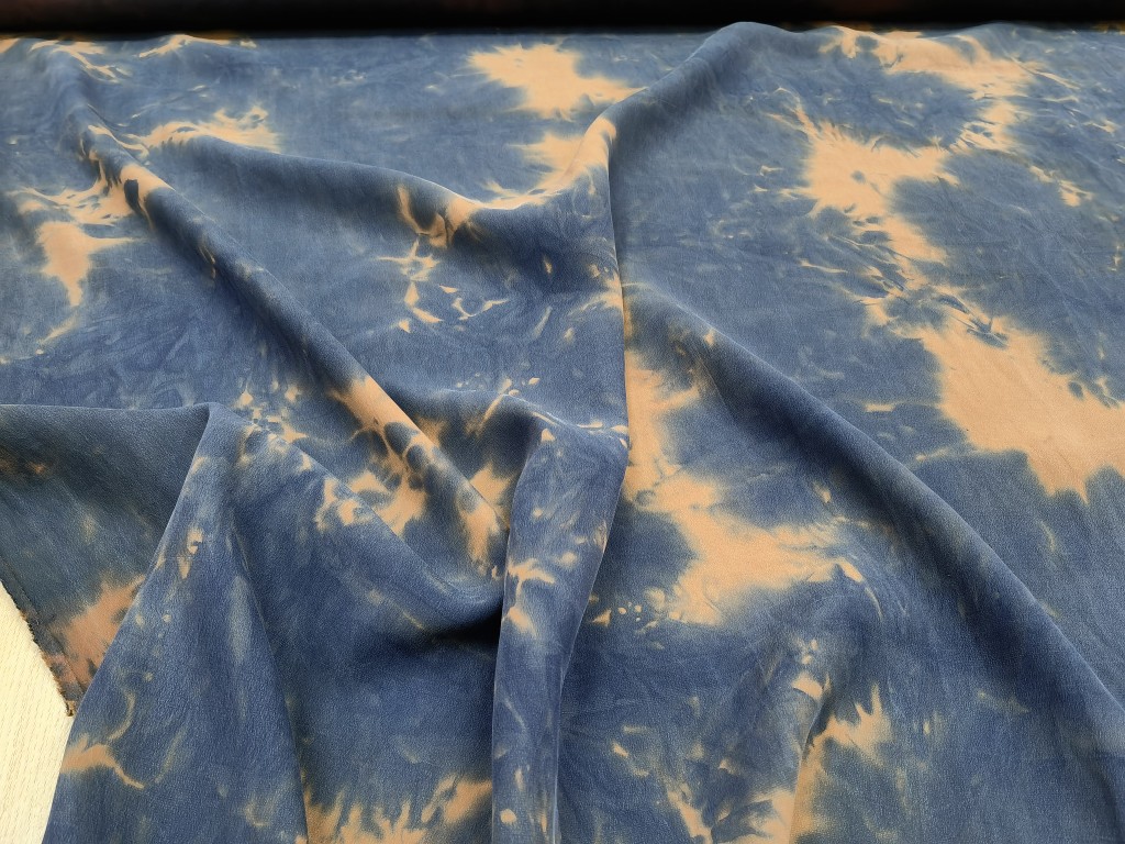 顺德莨绸素绉缎扎染工艺纯手工染整工艺全真丝衬衫旗袍连衣裙面料