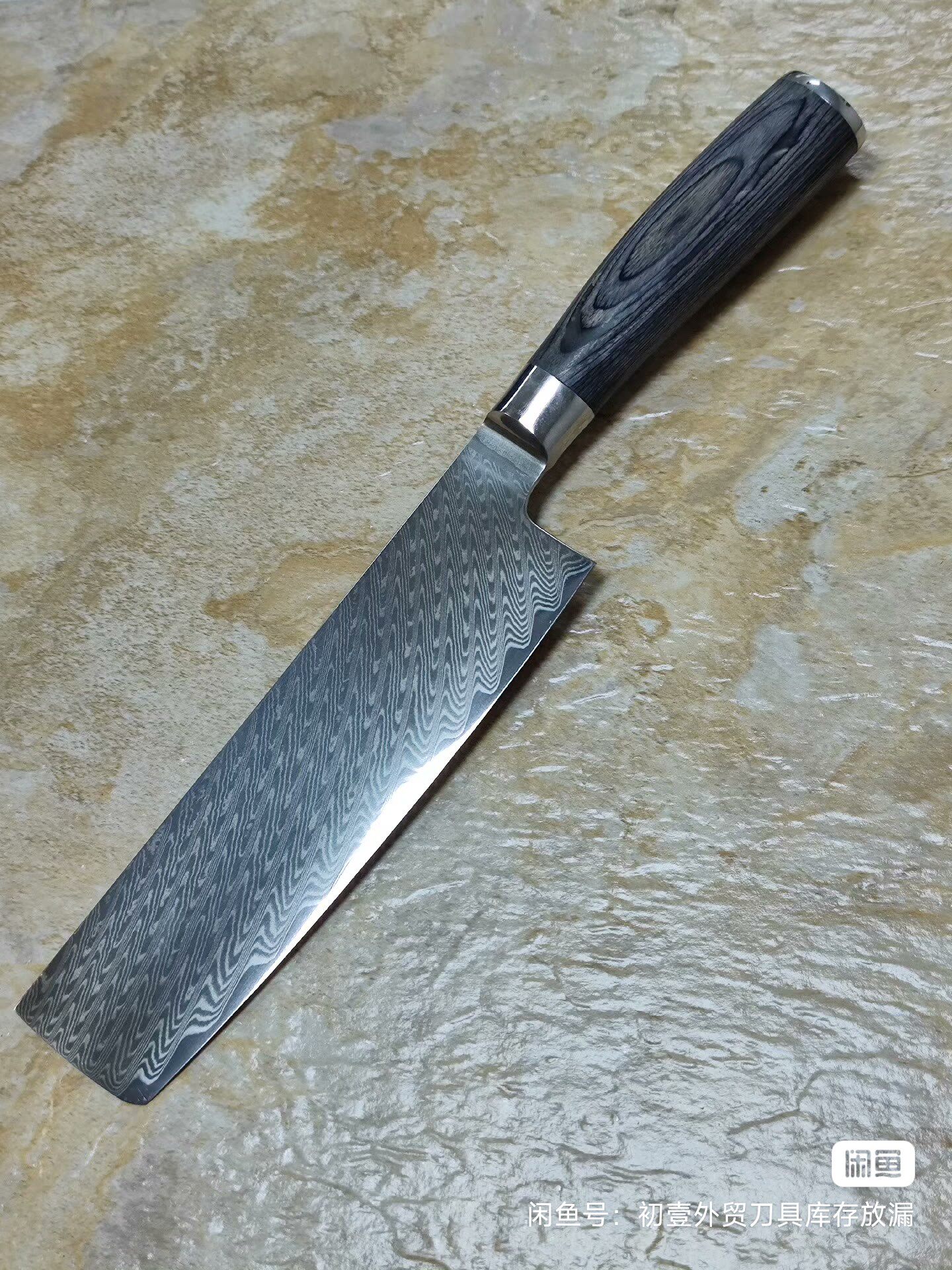 库存特价清仓大马士革钢家用小菜刀切片刀女士用刀vg10钢芯锋利刀