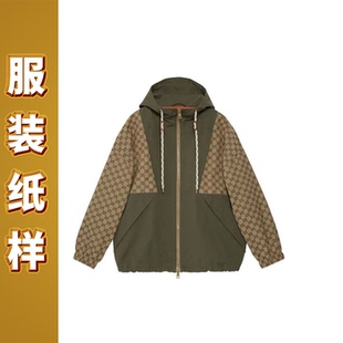 6088迦勒纸样新款秋冬裁缝DIY宽松休闲男女同款外套设计裁剪图