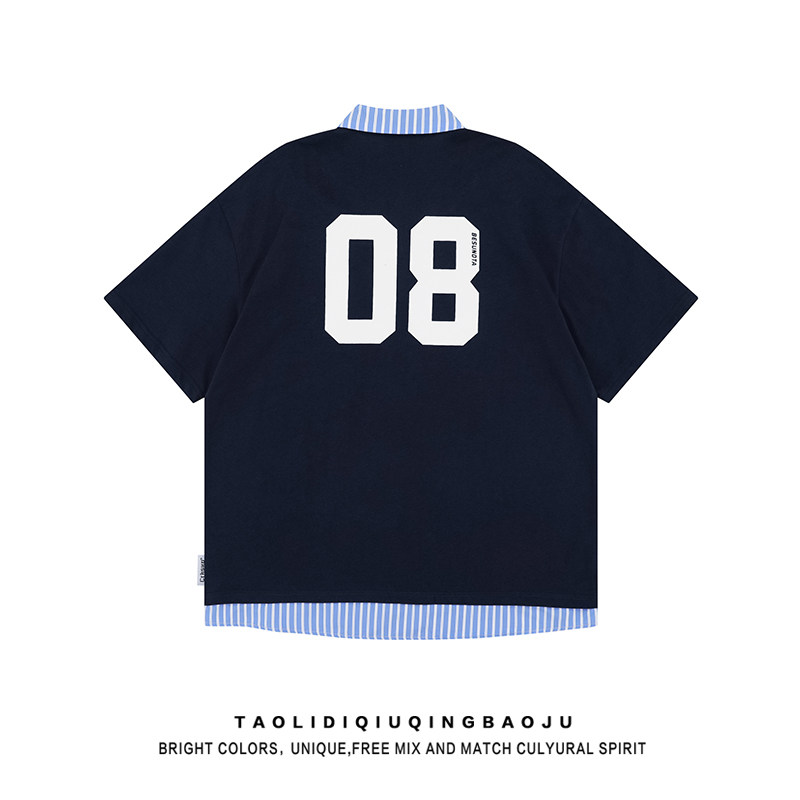 Smart Chic: Faux Two-Piece Striped Polo – Effortless Summer Style - Product image 4