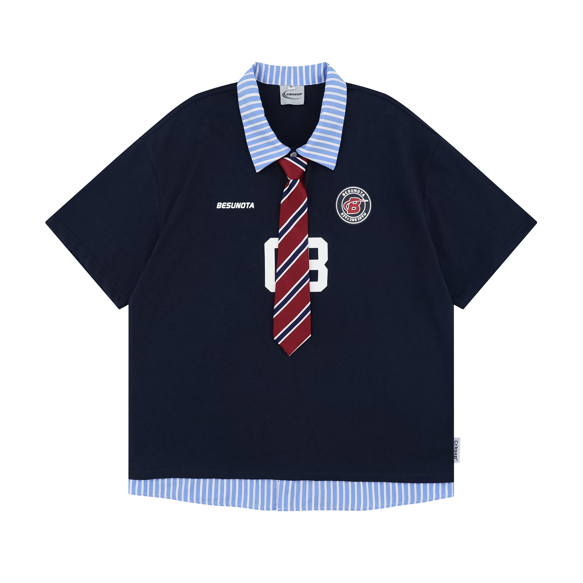 Smart Chic: Faux Two-Piece Striped Polo – Effortless Summer Style - Product image 5