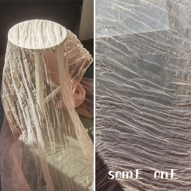 风铃网纱服装欧美肌理