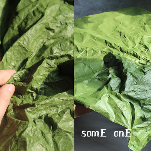 进口软质青菜绿色纸T特卫强水洗纸呼吸纸撕不烂防水面料 - 封面
