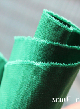 欧美风高密纯色防风弹力蕨绿色棉质布 创意风衣外套时装背景布料