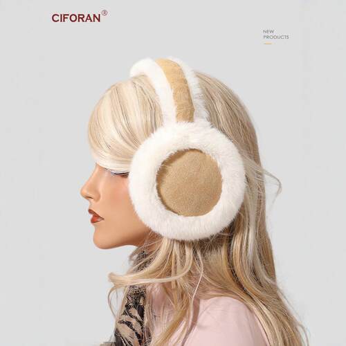 CIFORAN耳罩女秋冬季护耳朵保暖耳套骑车防冻男耳暖耳包毛绒耳捂