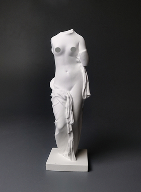 石膏艺术躯干维纳斯雕塑桌面摆件装饰品简约ins风扩香石高档家居