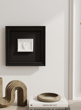 《信念与希望》石膏浮雕桌面装饰扩香北欧风艺术橱窗陈列拍照道