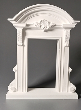 麦田里原创简约门浅浮雕石膏立体艺术品家居摆件北欧饰品拍照道具