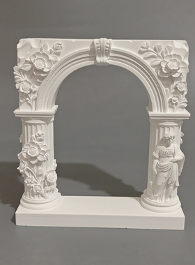 欧式古典石膏拱门浅浮雕石膏立体装饰画艺术品家居摆件北欧饰品
