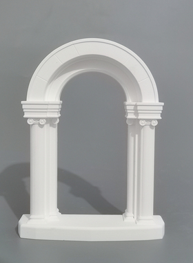 麦田里原创欧式拱门浅浮雕石膏立体艺术品家居摆件饰品拍照道具
