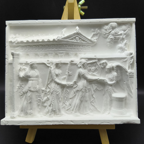 ins风高级感摆件轻奢挂画立体石膏浮雕装饰画桌面摆件家居装饰