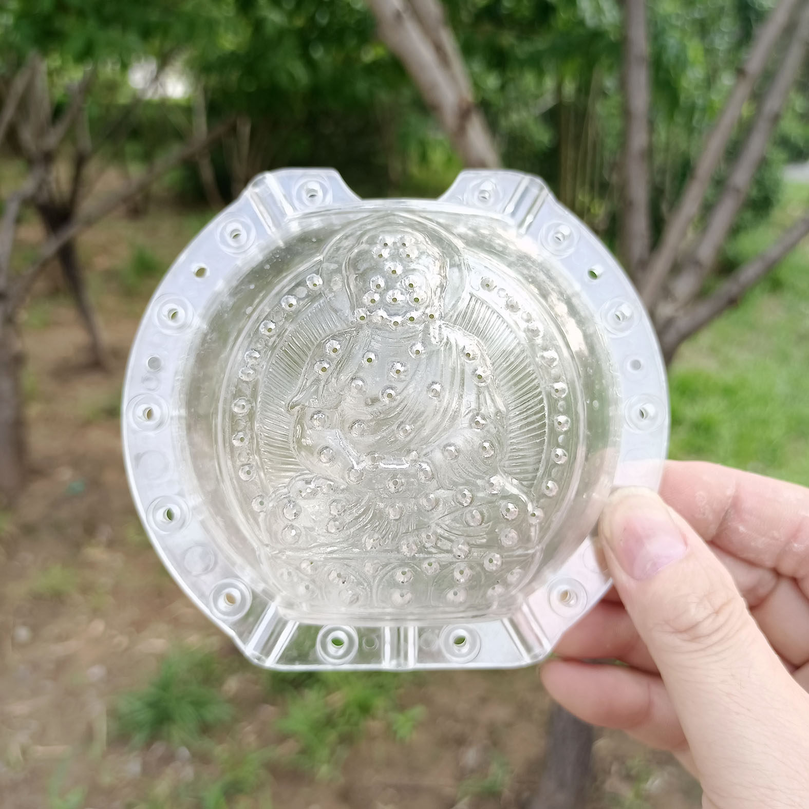 易速莲花座观世音菩萨水果模具