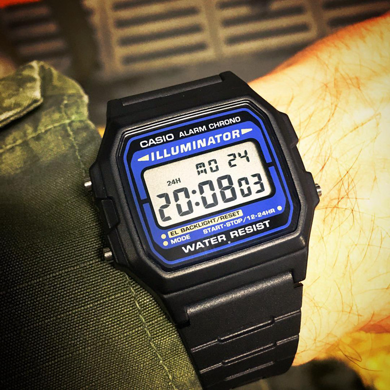 【只售正品】casio卡西欧f-91w/f-84w/f-201wa/f105w手表男女手表