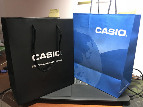 casio卡西欧原装送礼手提袋子