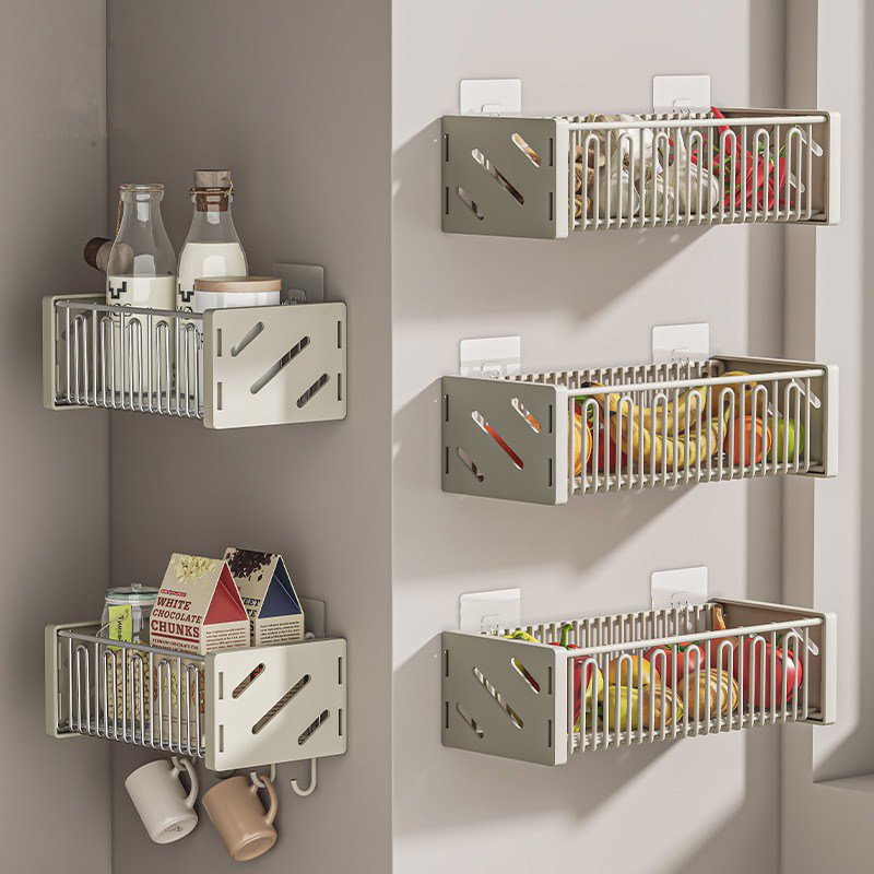 厨房葱姜蒜收纳盒壁挂多功能调料品置物架厨具蔬菜储物挂篮子神器,3C数码配件,USB多功能数码宝,淘宝优惠券,粉丝福利购,淘宝优惠卷