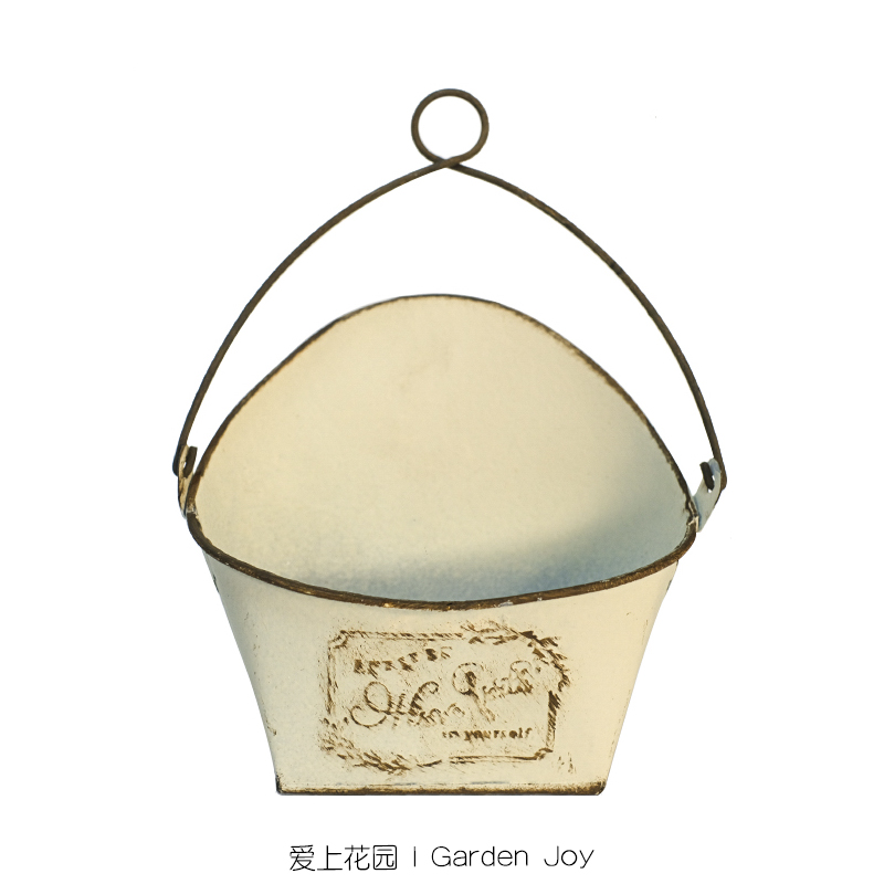 铁艺日系田园庭院装饰挂式花盆