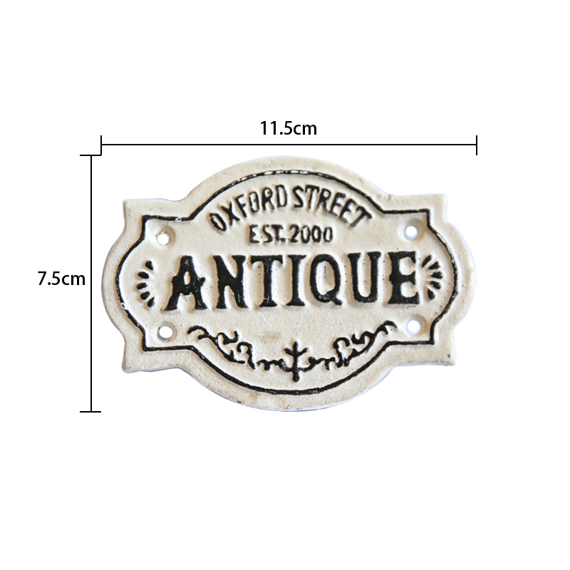 铸铁做旧挂牌花园英文装饰牌