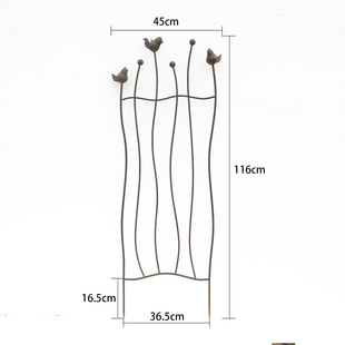 爱上花园园艺杂货阳台庭院爬藤植物花架爬藤架铁线莲做旧胖鸟栅栏