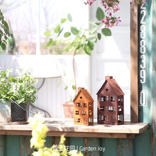爱上花园锈色铁皮风灯摆件花园装饰 天使 88