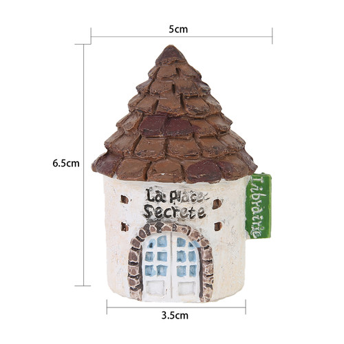 爱上花园丨园艺杂货 庭院装饰树脂摆件氧化镁瓦房小房子88