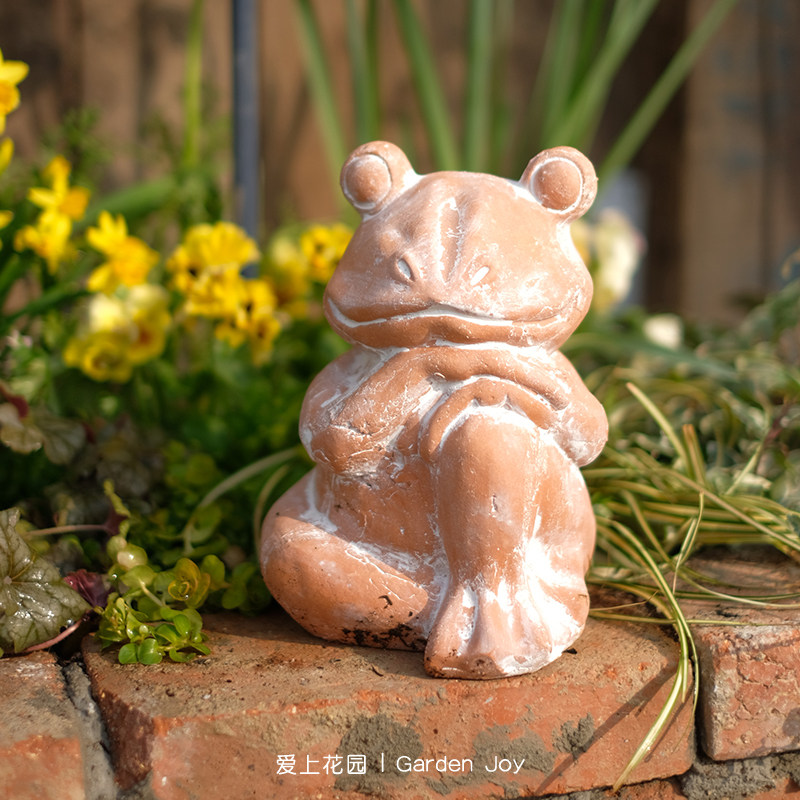 爱上花园|红陶动物摆件 卡通装饰庭院园艺杂货 青蛙,鲜花速递/花卉仿真/绿植园艺,花盆,淘宝优惠券,粉丝福利购,淘宝优惠卷