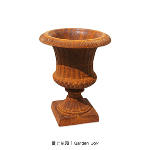 爱上花园|园艺杂货 庭院露台装饰摆件盆器 铸铁花器酒杯奖杯花盆