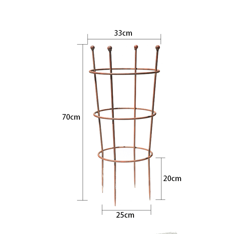爱上花园铁艺爬藤架庭院阳台花盆圆形花架植物爬藤架
