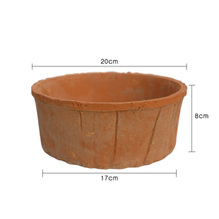 直央盆红陶多肉植物花盆粗陶泥瓦盆国际盆陶瓷绿植13盆栽简约透气