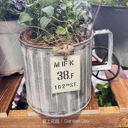 花盆做旧花盆爱上花园铁艺做旧