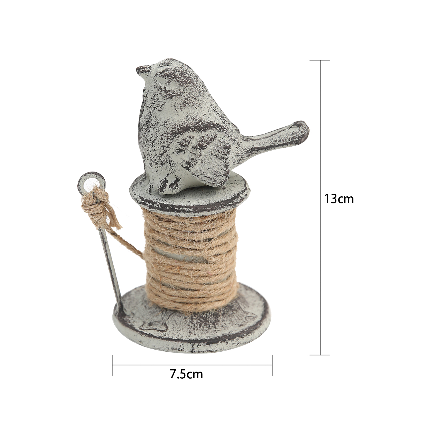 爱上花园园艺杂货阳台家居庭院花园装饰摆件实用铸铁小鸟线轴