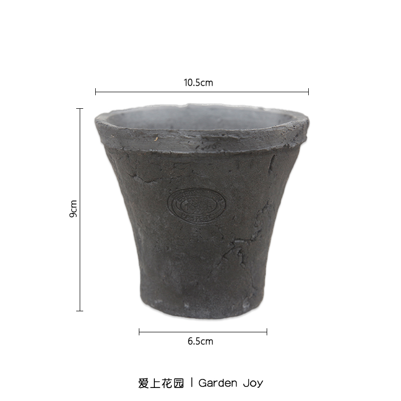 粗陶简约多肉植物花盆粗陶泥瓦盆