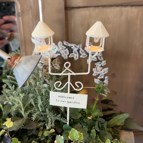 爱上花园艺杂货铁艺铁皮花园装饰路灯路杆路牌lumieres花插88