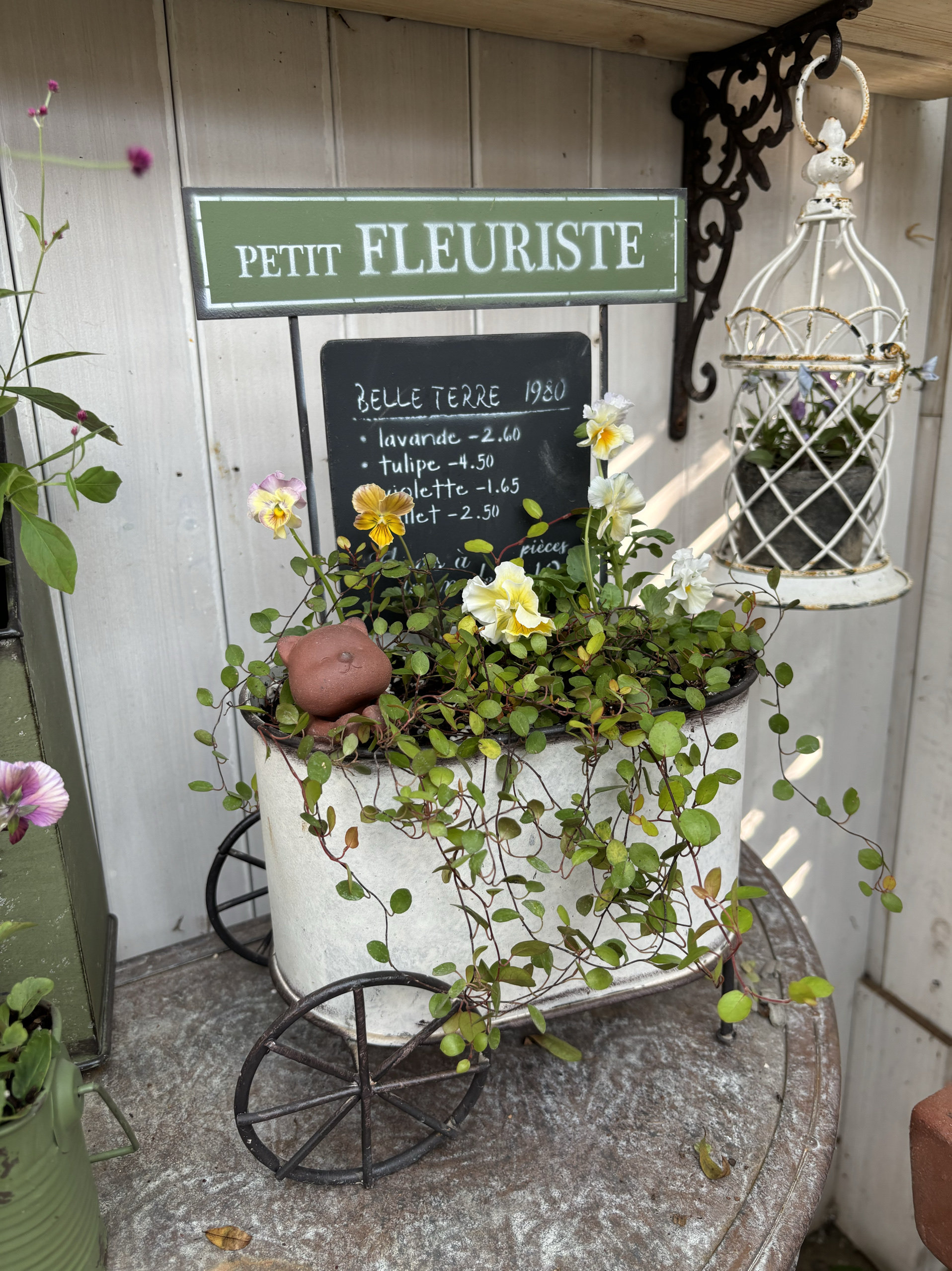 爱上花园|园艺杂货做旧铁艺室内草花套盆花盒 铁皮花插标牌花盆车,鲜花速递/花卉仿真/绿植园艺,花盆,淘宝优惠券,粉丝福利购,淘宝优惠卷