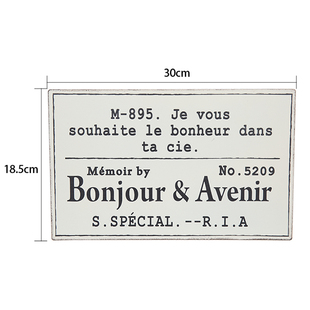 饰牌895口价 1908饰牌杂货花园装 爱上花园铁艺壁挂牌法式 铁艺装