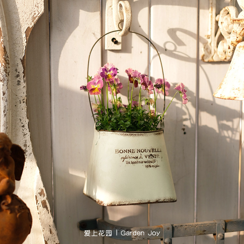 庭院花园装饰铁皮花盆