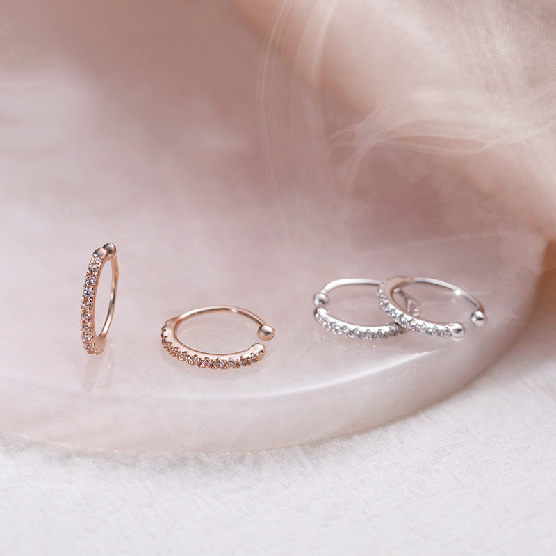 镶钻高级感可戴小巧风学生耳夹