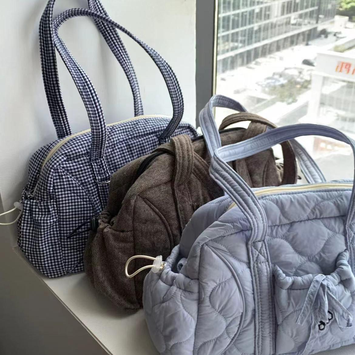 小众设计格纹包2024秋冬新款