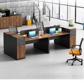 办公桌椅组合简约现代职员办公室2 6人屏风卡位职员电脑办公桌