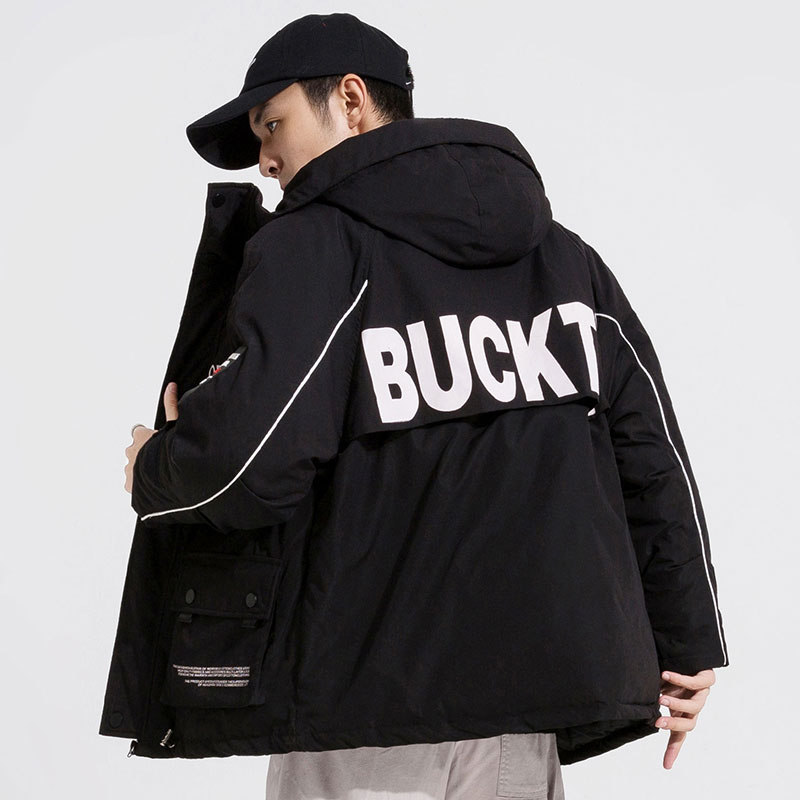 2020工装棉衣男日系印花贴标棉服外套连帽棉袄MY52-P100-控128,男装棉衣,星座207